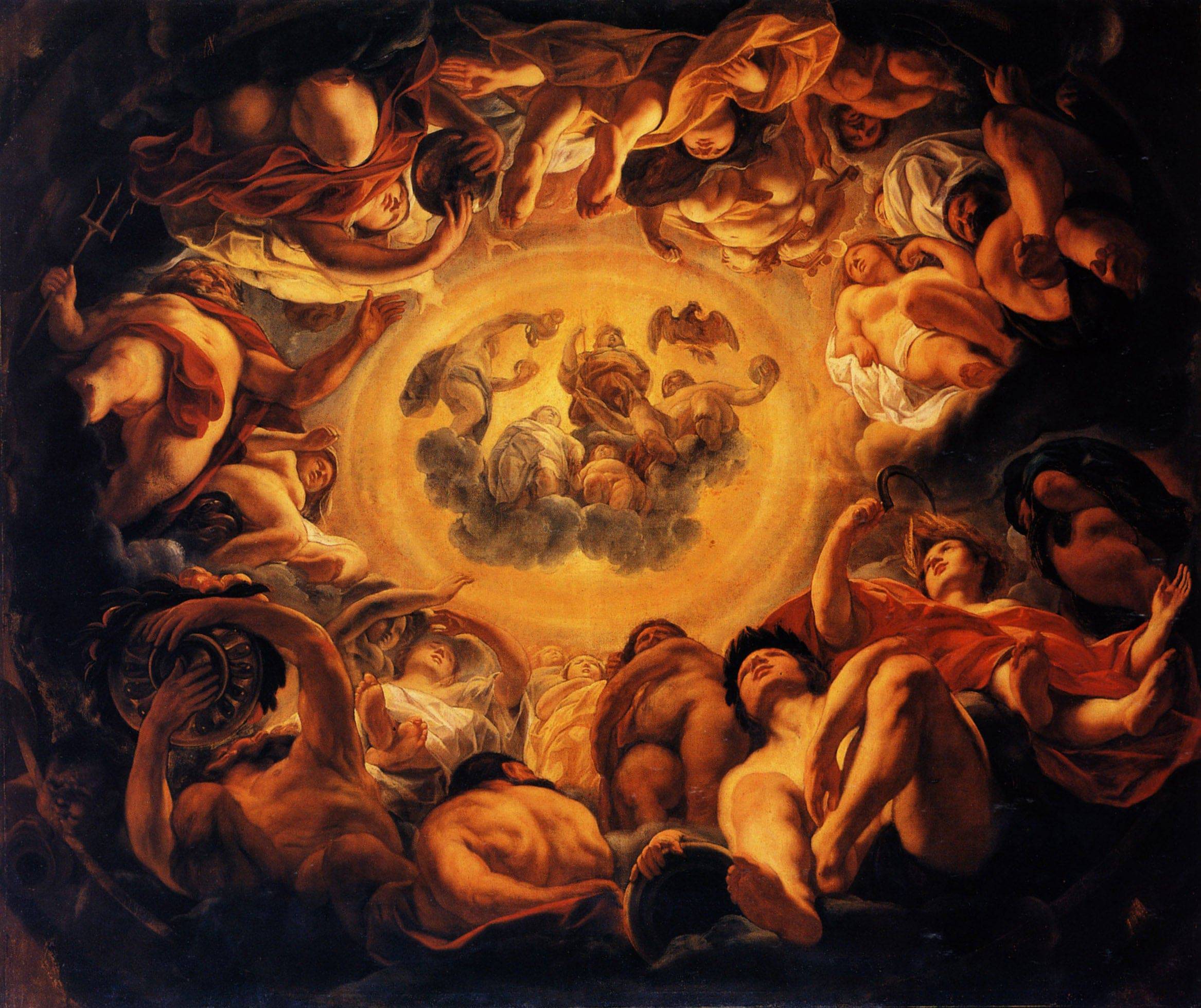 Psyche hosted on Olympus - Jacob Jordaens