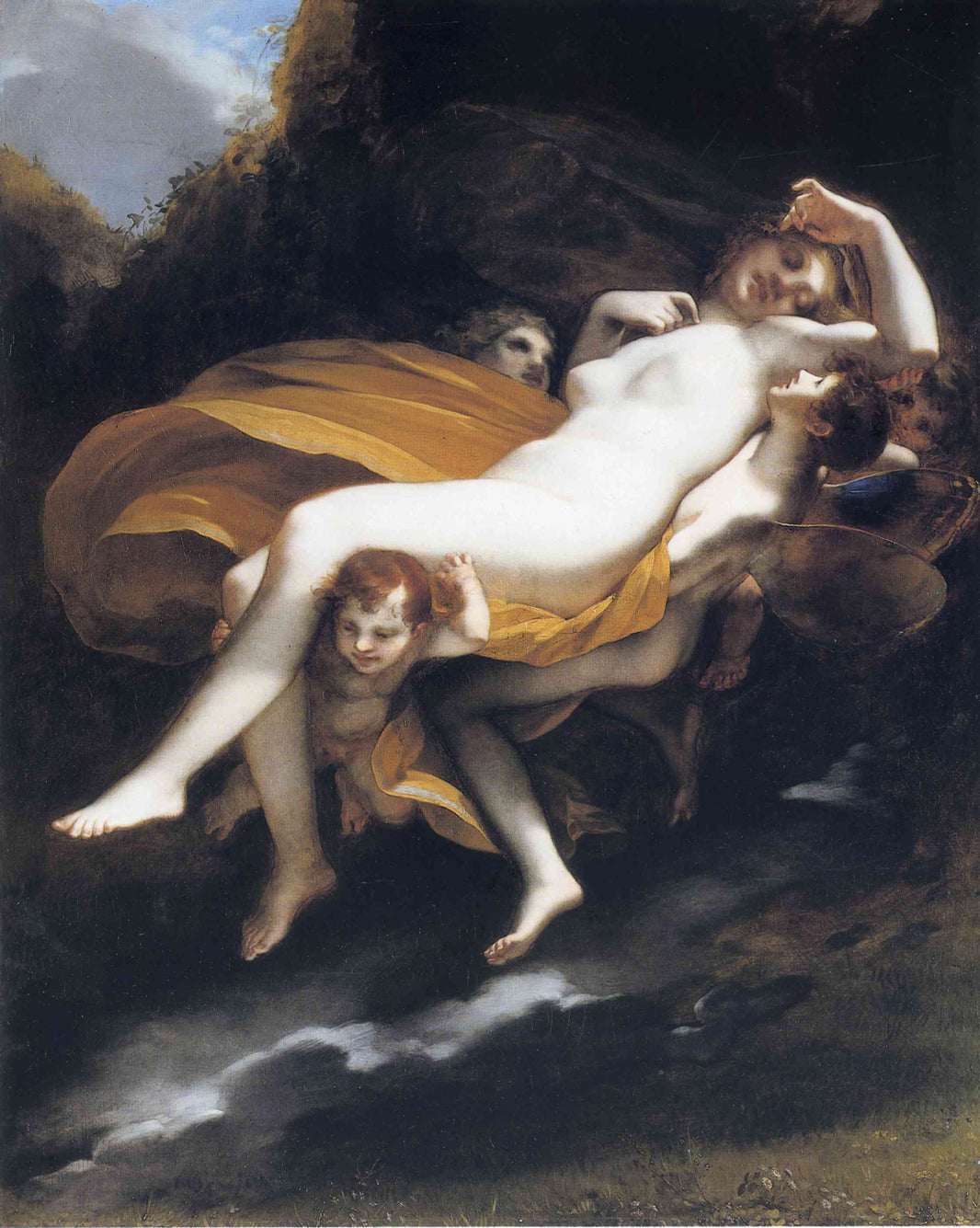 Psyche transported to Heaven by Pierre-Paul Prud'hon — hand-painted cultural oil painting reproduction on canvas