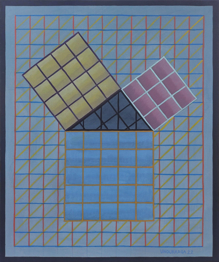 Phytagoras by Gregorio Undurraga — hand-painted abstract oil painting reproduction on canvas