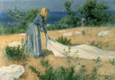 Pyykinkuivatusta by Elin Danielson-Gambogi — rural oil painting wall art, Realism