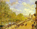 Quai Malaquais in the Afternoon, Sunshine by Camille Pissarro — hand-painted impressionism oil painting reproduction on canvas