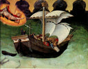 Quaratesi Altarpiece, St.Nicholas saves a storm tossed ship by Gentile da Fabriano — surrealism oil painting wall art