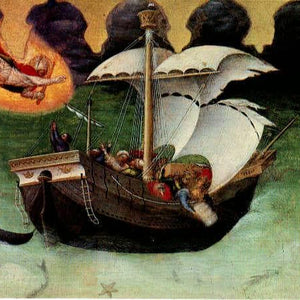 Quaratesi Altarpiece, St.Nicholas saves a storm tossed ship