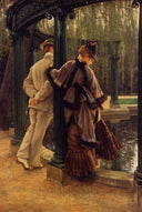 Quarrelling by James Tissot — hand-painted cultural oil painting reproduction on canvas