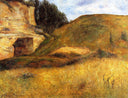 Quarry hole in the cliff by Paul Gauguin — rural oil painting wall art, Impressionism
