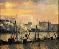 Quay in Rouen Sunset