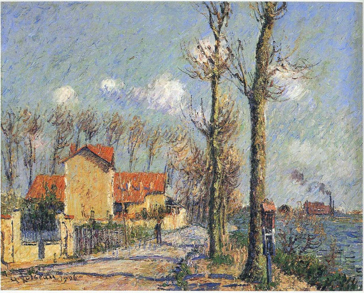 Quay of Pothius in Pontoise - Gustave Loiseau