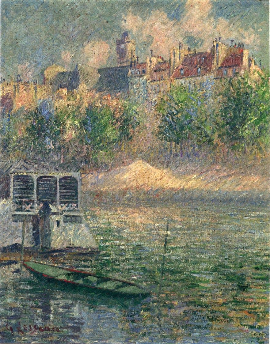 Quay of the Hotel Deville in Paris by Gustave Loiseau — hand-painted landscape oil painting reproduction on canvas