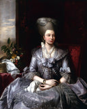 Queen Charlotte by Benjamin West — hand-painted portrait oil painting reproduction on canvas