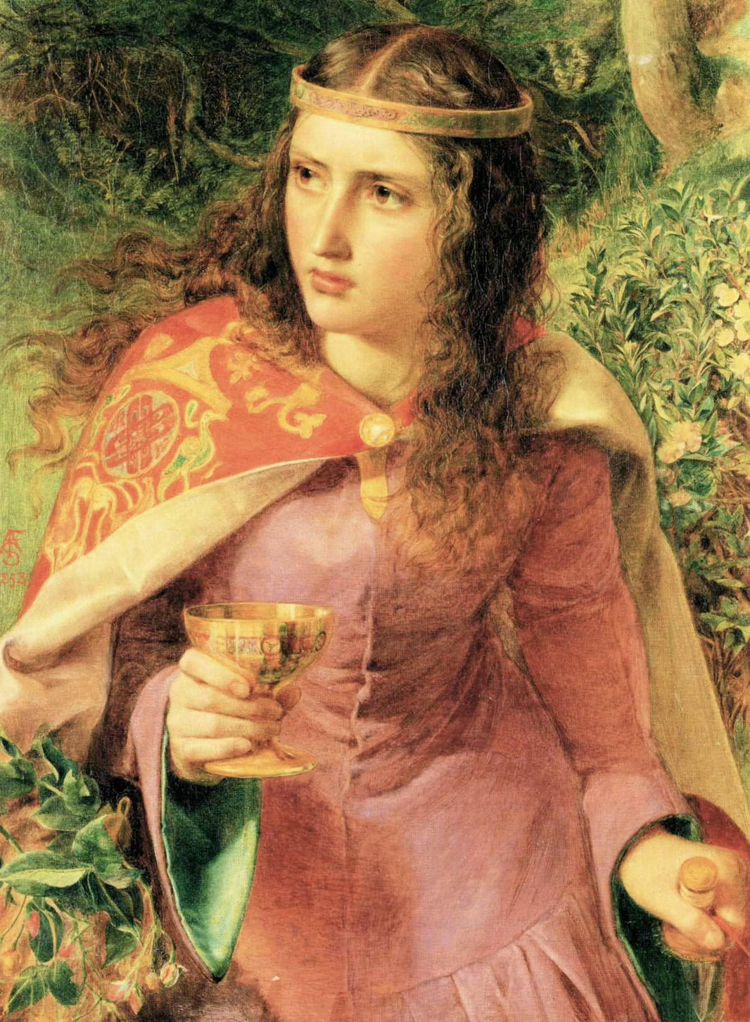 Queen Eleanor by Frederick Sandys — hand-painted portrait oil painting reproduction on canvas