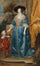 Queen Henrietta Maria and her dwarf Sir Jeffrey Hudson in modern living room
