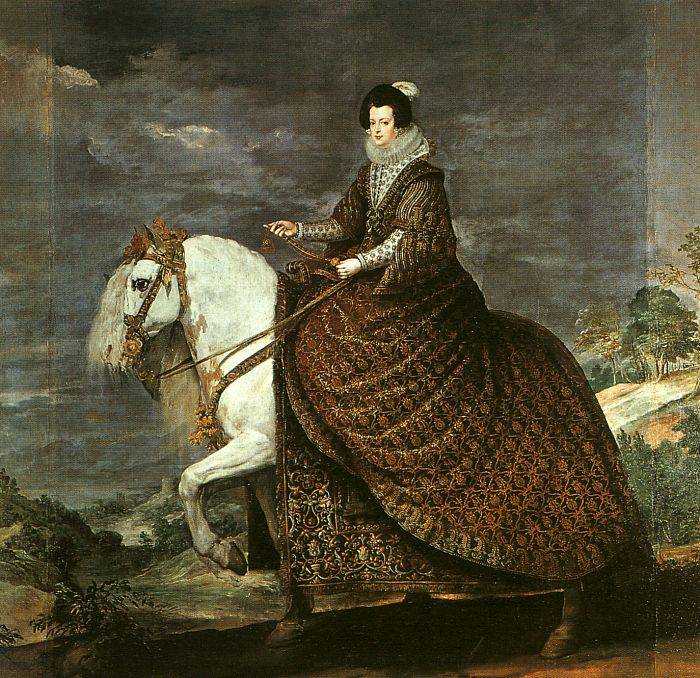 Queen Isabel of Bourbon Equestrian - Diego Velazquez