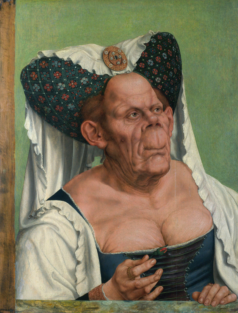 An Old Woman (The Ugly Duchess) on gallery wrap