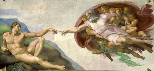 The Creation of Adam, by Michelangelo, Fresco, 1511