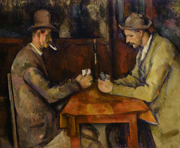 The Card Players, by Paul Cezanne, 1890, oil on canvas.