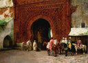 Rabat by Edwin Lord Weeks — hand-painted architectural oil painting reproduction on canvas