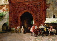 Rabat by Edwin Lord Weeks — hand-painted architectural oil painting reproduction on canvas