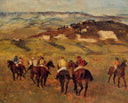 Racehorses by Edgar Degas — vintage oil painting wall art, Impressionism