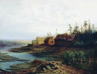 Rafts by Aleksey Savrasov — hand-painted botanical oil painting reproduction on canvas