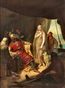 Ragnar Lodbrog meets Kraka by Mårten Eskil Winge — group oil painting wall art, Romanticism