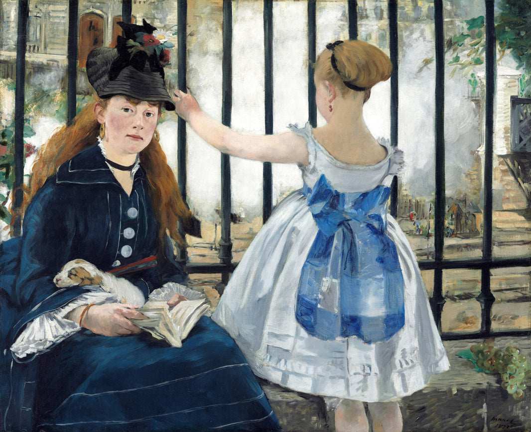 Railway by Edouard Manet — hand-painted animal oil painting reproduction on canvas