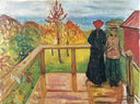 Rain by Edvard Munch — hand-painted botanical oil painting reproduction on canvas