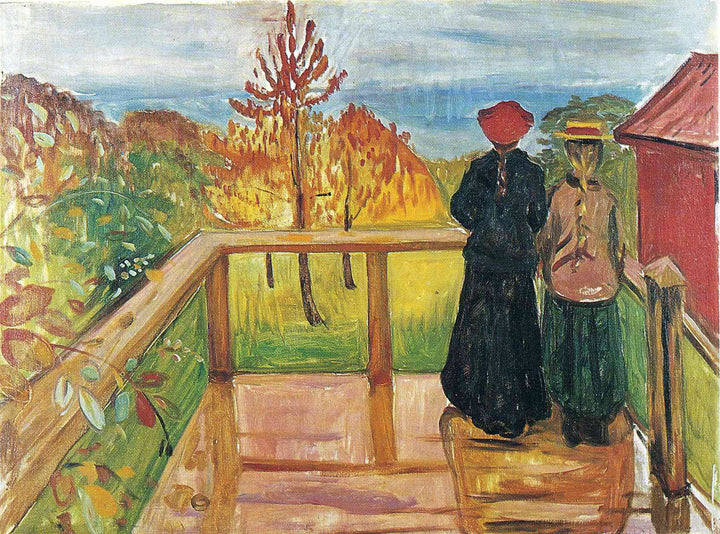 Rain by Edvard Munch — hand-painted botanical oil painting reproduction on canvas