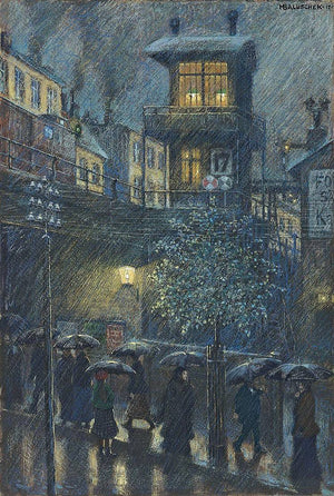 Rain - Hans Baluschek