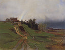 Rainbow by Aleksey Savrasov — hand-painted landscape oil painting reproduction on canvas