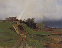 Rainbow by Aleksey Savrasov — hand-painted landscape oil painting reproduction on canvas