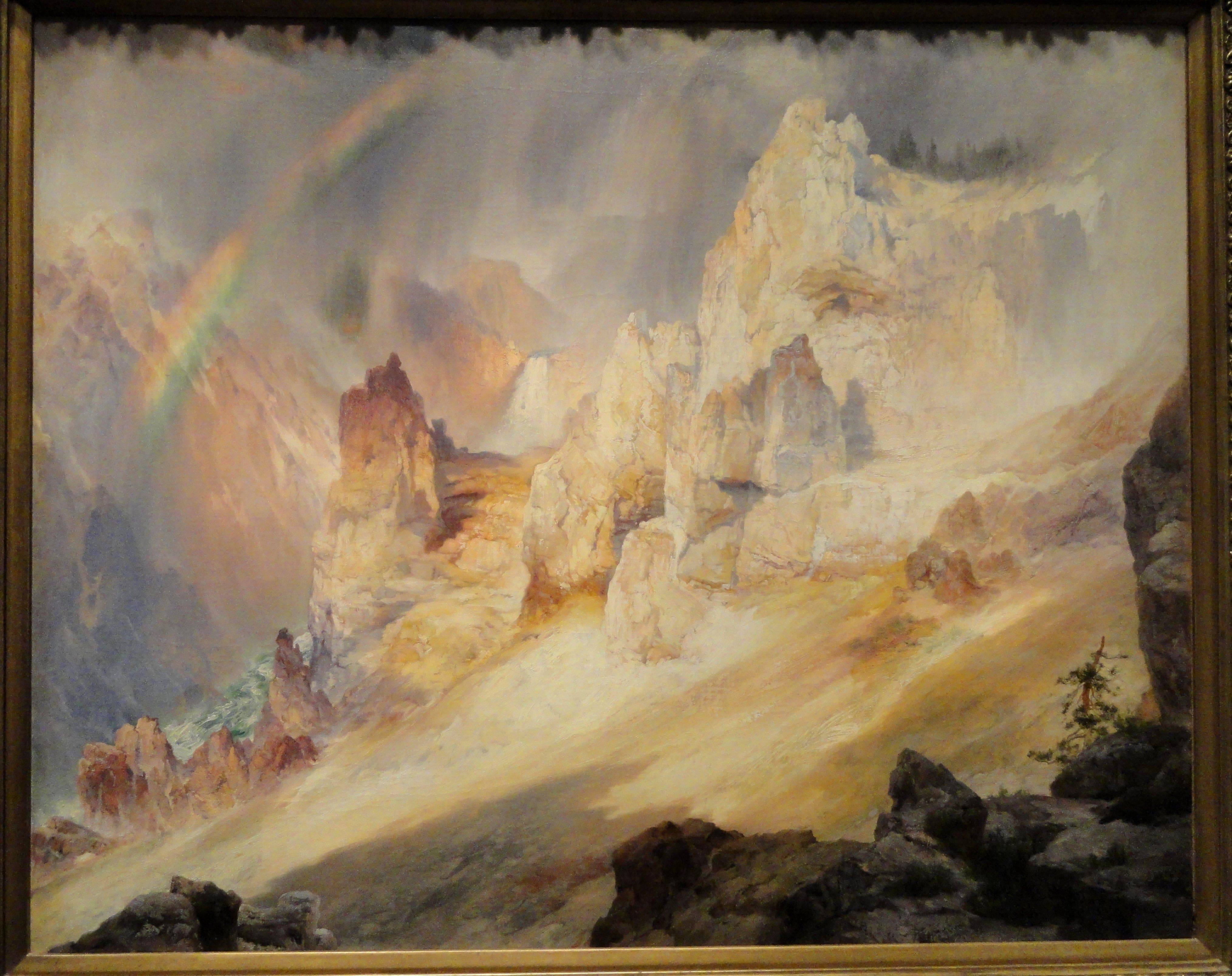 Rainbow over the Grand Canyon of the Yellowstone - Thomas Moran