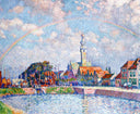Rainbow over Veere by Theo van Rysselberghe — hand-painted impressionism oil painting reproduction on canvas