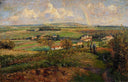 Rainbow, Pontoise by Camille Pissarro — rural oil painting wall art, Impressionism