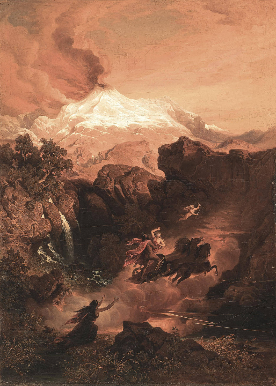 Raub Der Proserpina by Joseph Anton Koch — hand-painted landscape oil painting reproduction on canvas