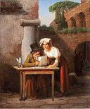 Reading the letter by Ernst Meyer — group oil painting wall art, Romanticism