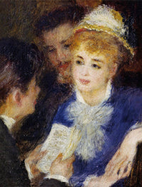 Reading the Part by Pierre-Auguste Renoir — hand-painted portrait oil painting reproduction on canvas