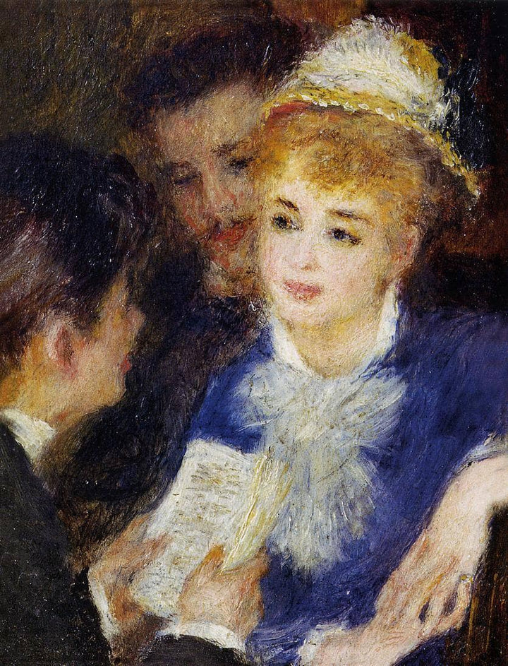 Reading the Part by Pierre-Auguste Renoir — hand-painted portrait oil painting reproduction on canvas