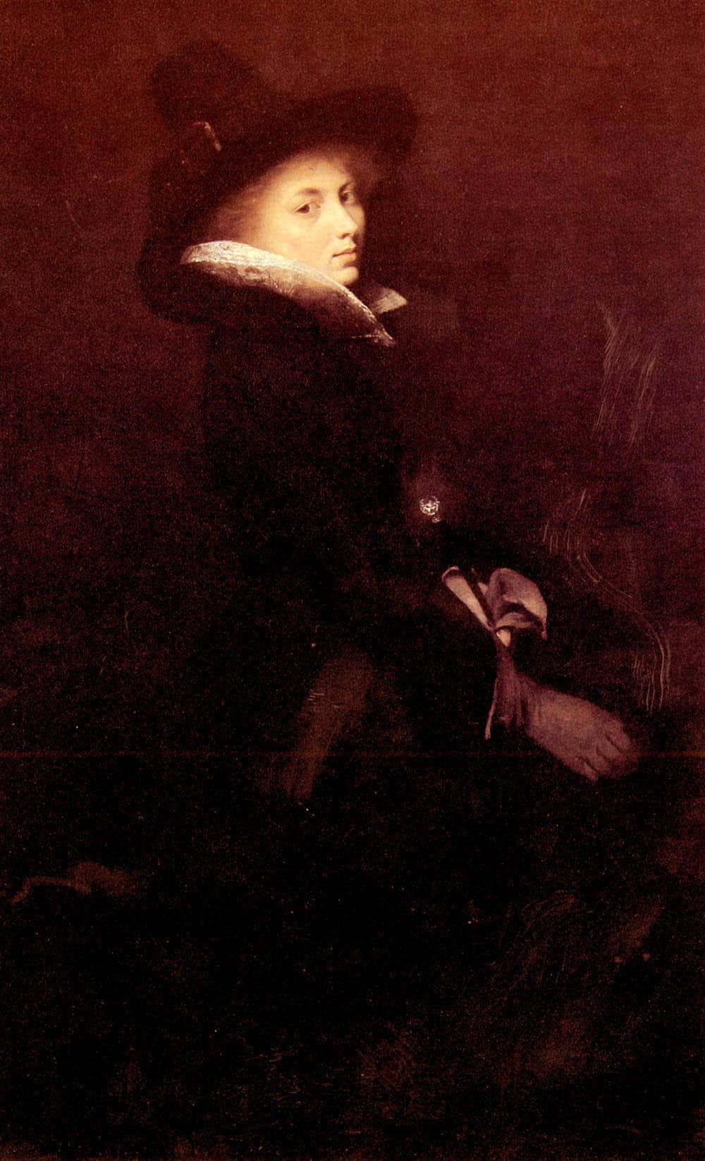 Ready For The Ride by William Merritt Chase — hand-painted portrait oil painting reproduction on canvas