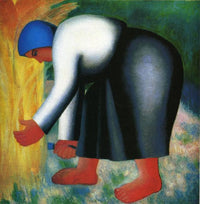 Reaper by Kazimir Malevich — hand-painted abstract oil painting reproduction on canvas