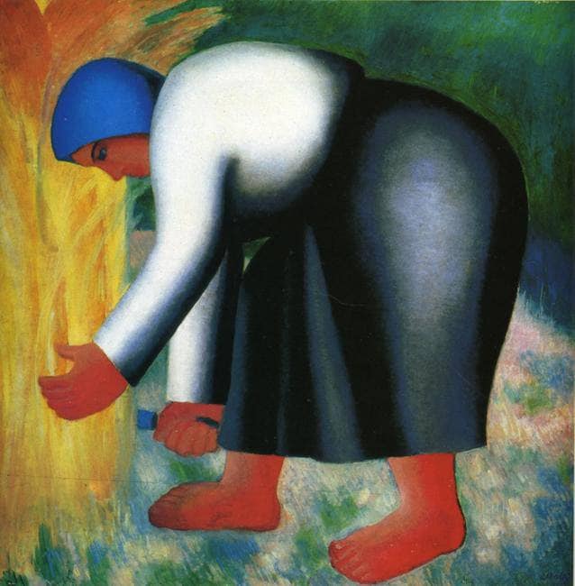 Reaper by Kazimir Malevich — hand-painted abstract oil painting reproduction on canvas