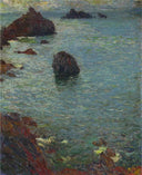 Recifs by Henri Martin — hand-painted landscape oil painting reproduction on canvas