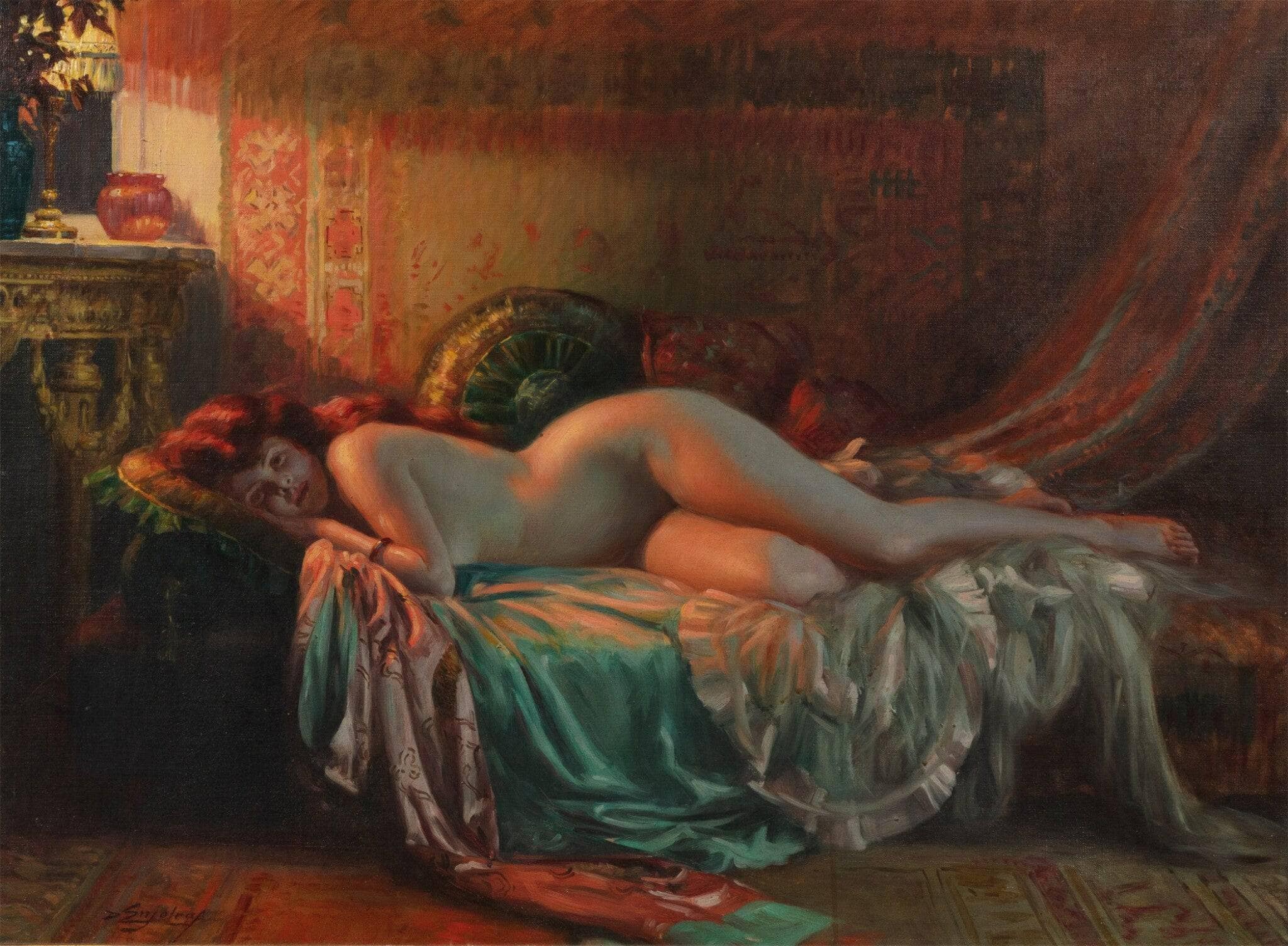 Reclining nude - Delphin Enjolras