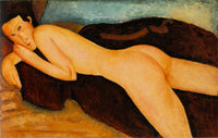 Reclining Nude from the Back by Amedeo Modigliani — hand-painted nude oil painting reproduction on canvas