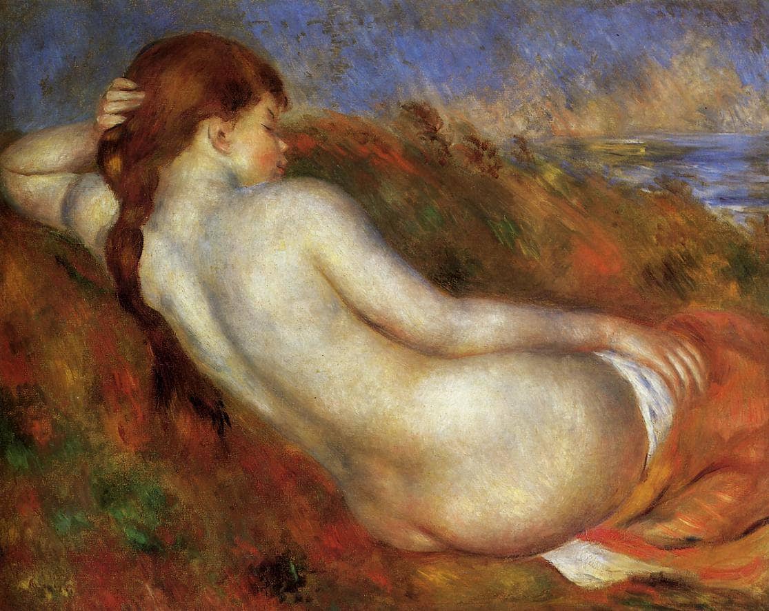 Reclining nude - Pierre-Auguste Renoir