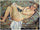 Reclining nude in dining room