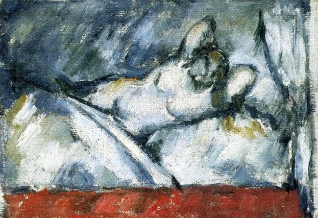 Reclining Nude by Paul Cezanne — hand-painted abstract oil painting reproduction on canvas
