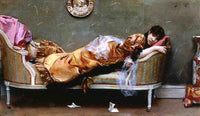 Reclining Woman by Julius LeBlanc Stewart — hand-painted eco oil painting reproduction on canvas
