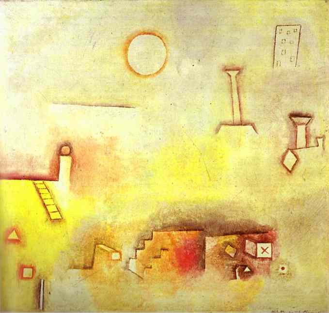 Reconstructing by Paul Klee — hand-painted abstract oil painting reproduction on canvas
