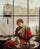Red Comunion (The Red Kimono) in living room