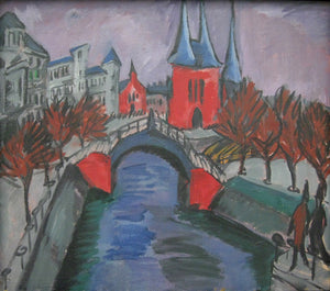 Red Elisabeth Riverbank, Berlin - Ernst Ludwig Kirchner